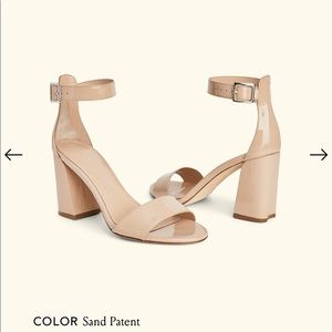 M.Gemi Volare 90mm Sand Patent heel, size 39